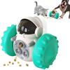 Interactive Dog Toy Robot Shapes Food Dispensing Slow Feeder Self-Moving No Power Needed Pet Enrichment Toy