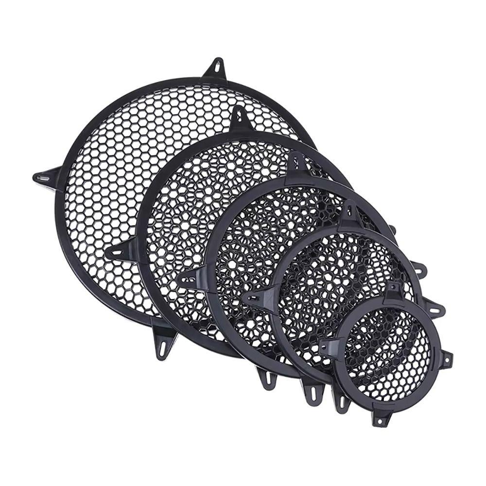 1Pcs New 4/6/8/10/12 inch Subwoofer Grill Plastic Replacement Mesh Net Round Speaker Grille Mesh Cover Car Audio Speaker Sub