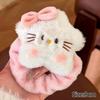  Cartoon Hairband Face Wash Makeup Hairband  Kuromi Plush Absorbent Headband Plush Towel Headband Decoration