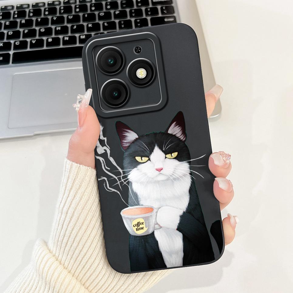 For Cover Itel A50 ItelA50 A 50 Phone Case Back Capa Question Duck Panda Cool Style Animals Cat Painting Soft Silicone Funda Bag