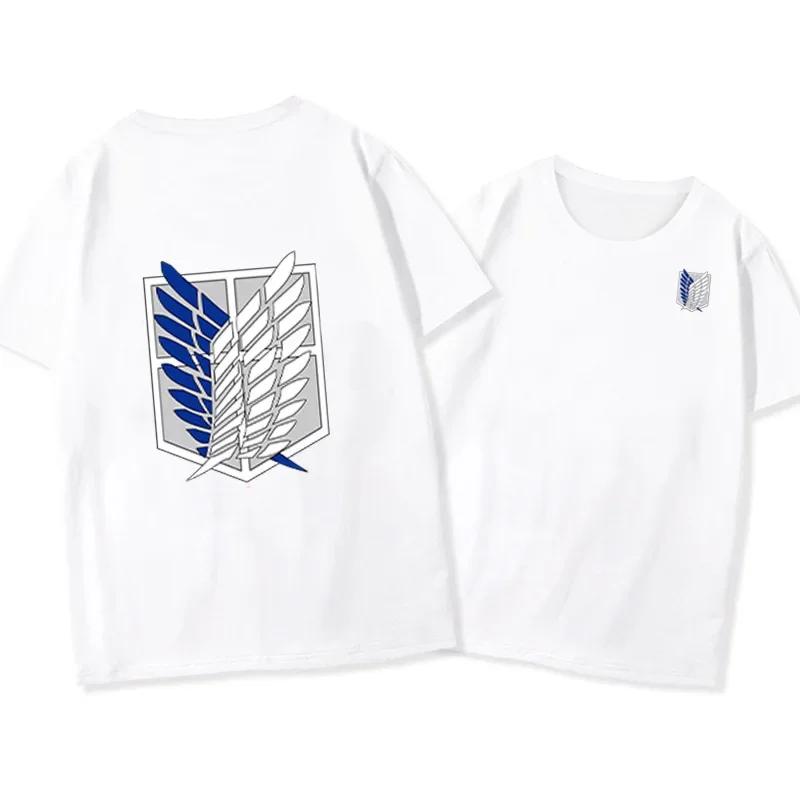 Summer 2025 Fashion Trends Men short-sleeved casual T-shirt Attack on Giants Comfortable Casual clothing