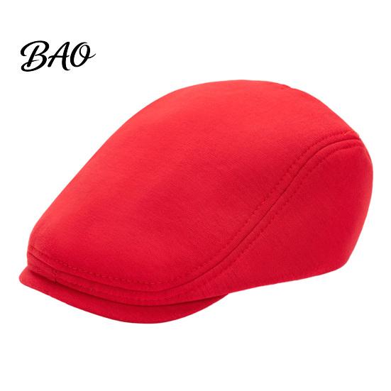 Comfortable Fit Hat Men Woolen Newsboy Flat Cap, Soft Fitted Driving Cabbie Hat, Retro Peaked Cap Style for Spring And Autumn Casual Daily Wear