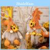 Charming Thanksgiving Gnome Decoration With Colorful Knitted Hat Perfect For Celebrations
