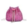 New Bag Women's New Trendy Bag Texture Net Red Diamond Shoulder Bag Fashion Chain Crossbody Bucket Bag