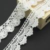 Sempiterno 5-Style Trendy White Mini Floral Lace Fabric Milk Silk Hair Ornament Embroidery Lace Thread Approx. 1m Wedding Home Textile DIY Decoration