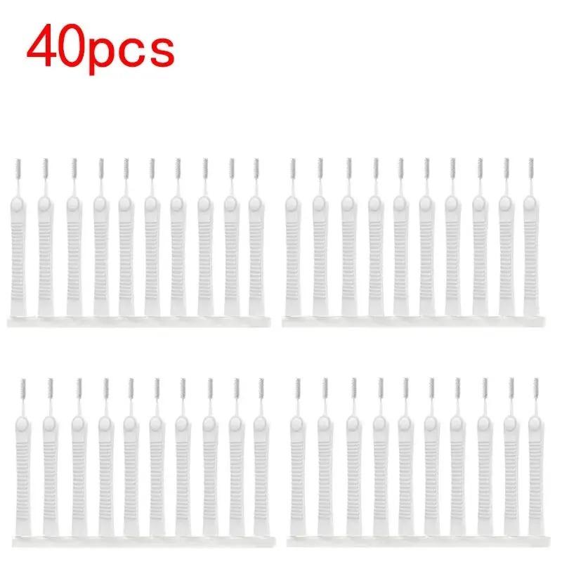 

50/10 шт. Мини-щетка для чистки душа, нейлоновая щетка для душа, предотвращающая засорение, очиститель клавиатуры компьютера, инструмент для очистки отверстий телефона от пыли 40Pcs