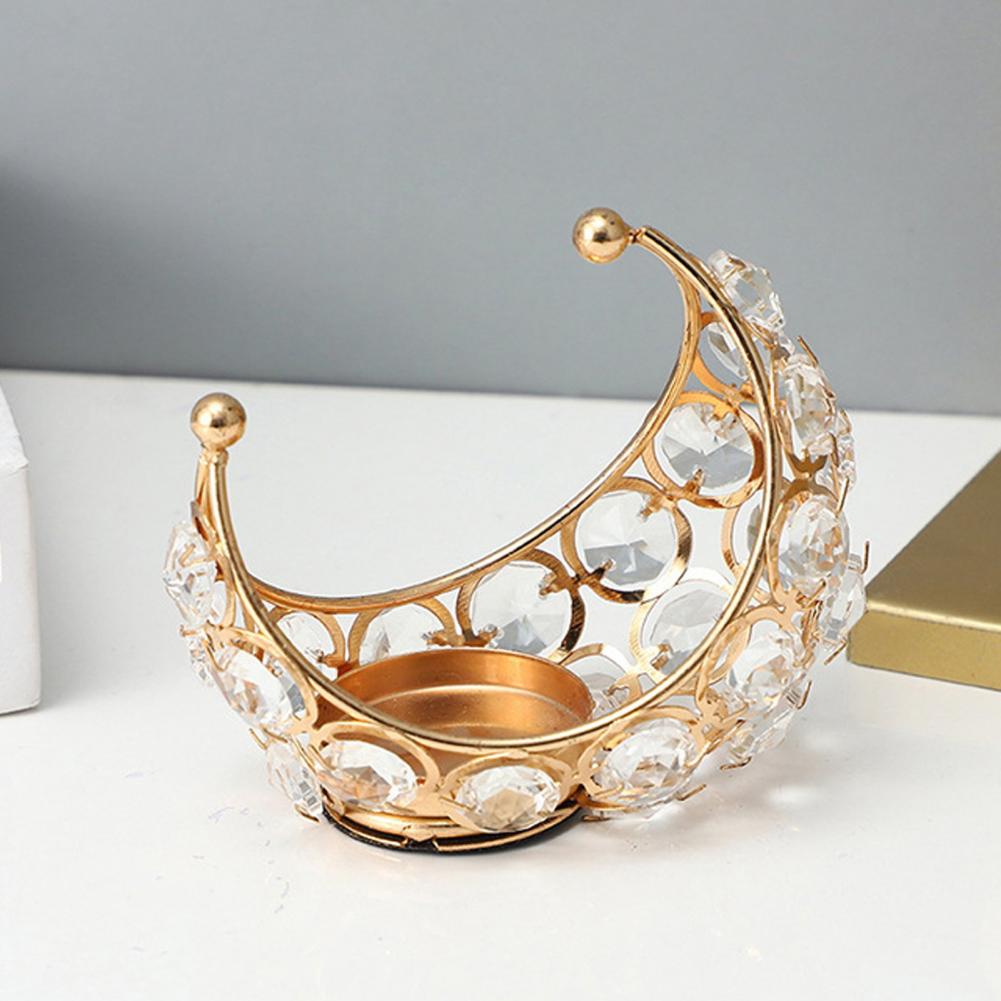 Ambience Candle Holder Candle Holder Metal Moon Tealight Candle Holders for Table Centerpieces Wedding Party Decor Home Accents
