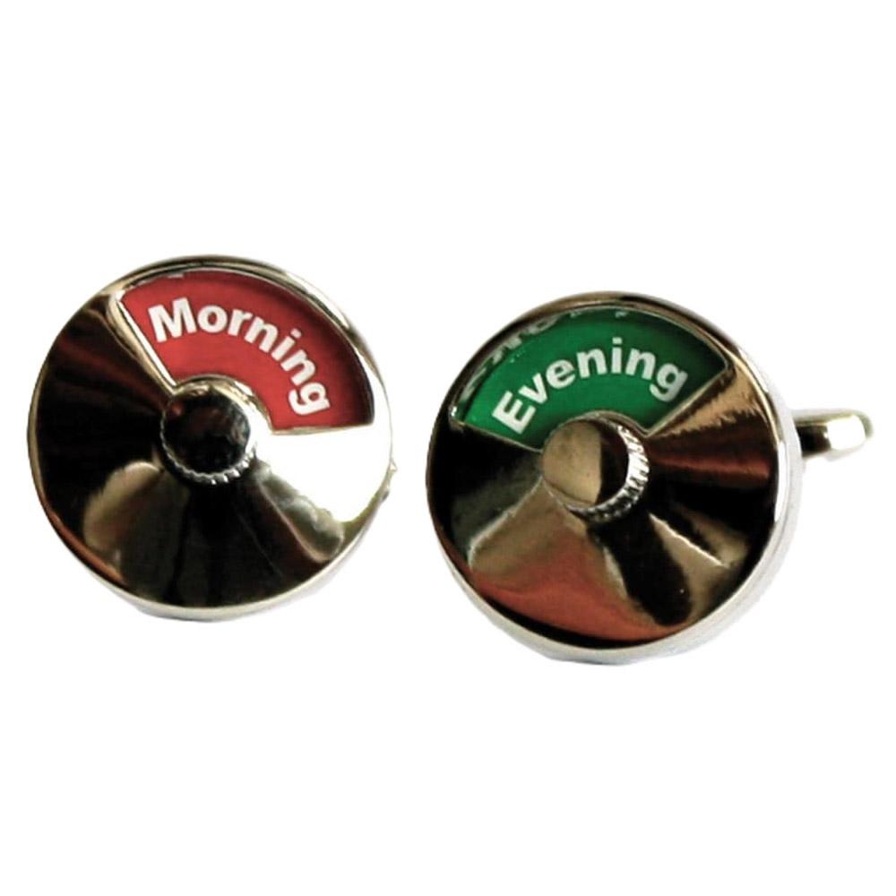 Gdesign Morning Afternoon Evening Button Cufflinks