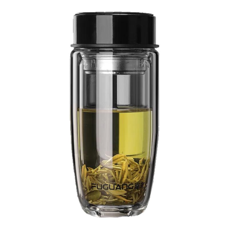 Fuguang Double-Layer Glass Tea Cup