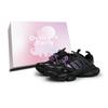 XLG RUNNER DELUXE Abrasion Resistant Slip Resistant Low Top Running Shoes Unisex Black Purple JR3086(Team826-S-BOX)