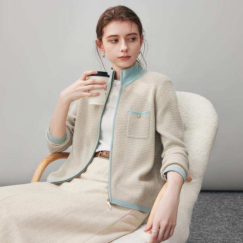 

Женский кардиган Komon Boka 2025 Осень/Зима кашемировый в клетку L