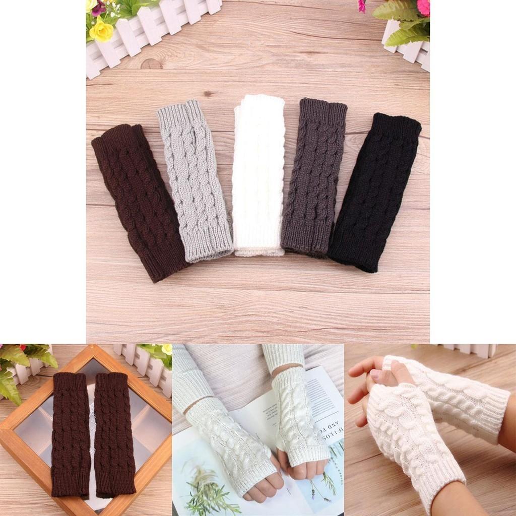 Comfortable Knitted Soft Mittens Fingerless Long Gloves For Men And Women