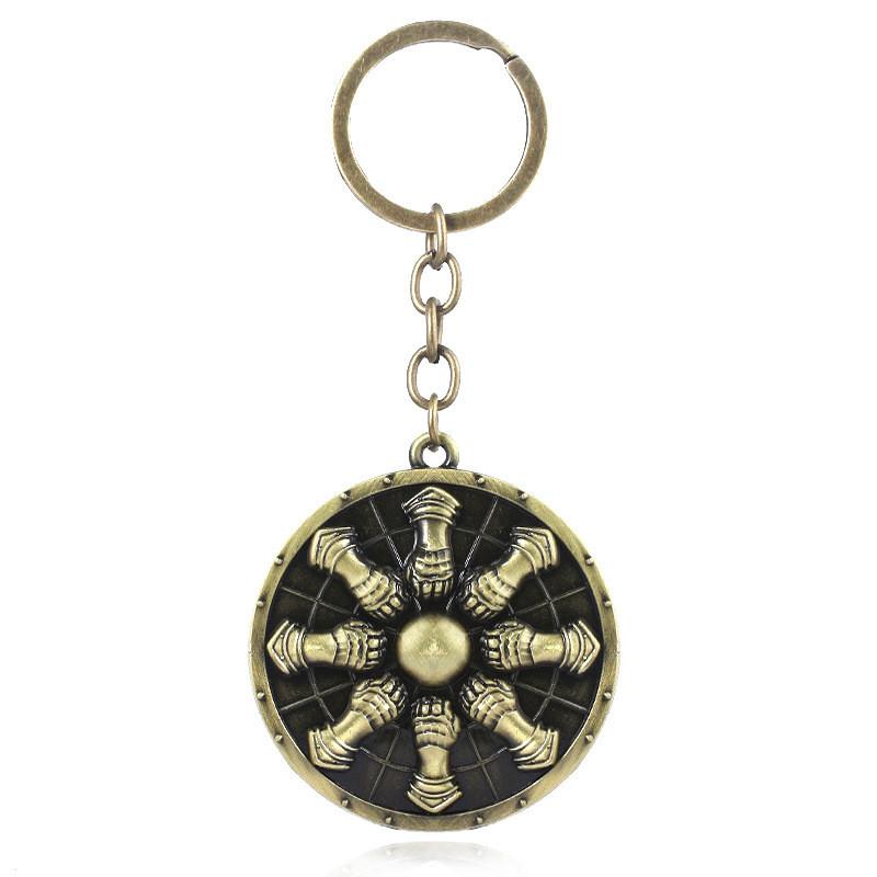 Dark Souls Shield Keychain Metal Collectible Gift For Gamers And Fans
