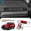 Real Soft Carbon Fiber Trim Sticker LHD Rhd for Mitsubishi Outlander 2013-   Drive's Passenger's Air Outlet Frame