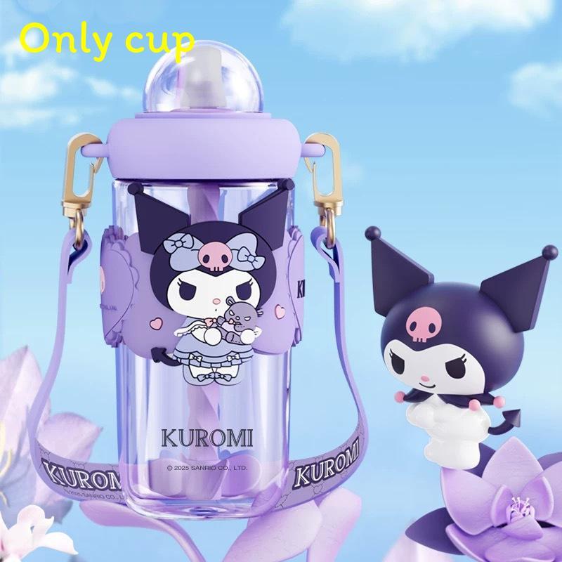 Sanrio Melody Tritan Reusable Straw Water Bottle With Leakproof Seal For Kids And Adults