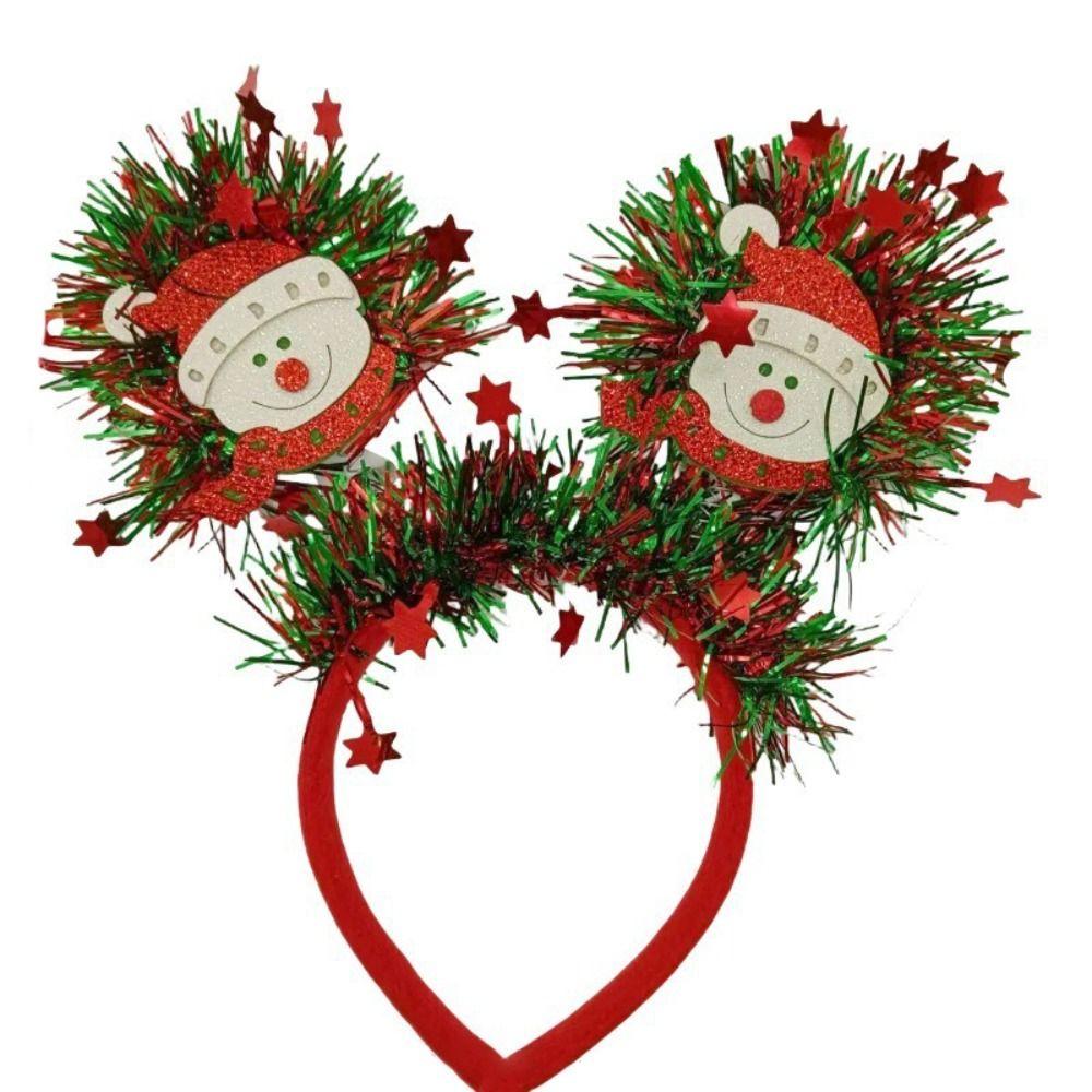 Santa Claus Pattern Holiday Hairbands Christmas Tree Design Xmas Tree Headbands Christmas Party