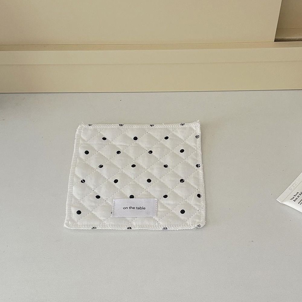 Cotton Heart Shaped Placemat Insulated Cup Mat Cute Kitchen Table Mat  Kitchen