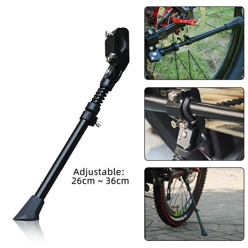 Adjustable Bicycle Kickstand 26-36Cm Mountain Bike Aluminum Side Rear Kick Stand