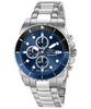 Relógio Masculino 450 Cronógrafo Mostrador Azul Raio de Sol Aço Inoxidável Quartzo R3273776003 100M