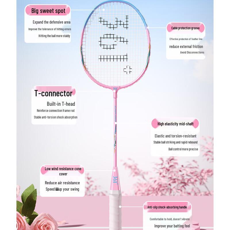 361° Badminton Racket Pair
