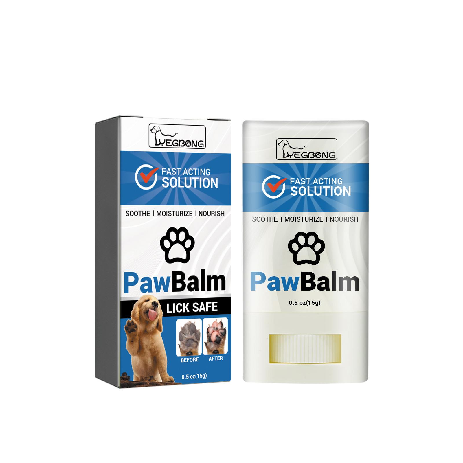 

Бальзам для потрескавшихся лап Yegbong Dog Paw Balm Увлажняющее и защитное средство для собачьих лап, подушечек лап, снимает боль у собак, лечит, восстанавливает, сушит, 15g