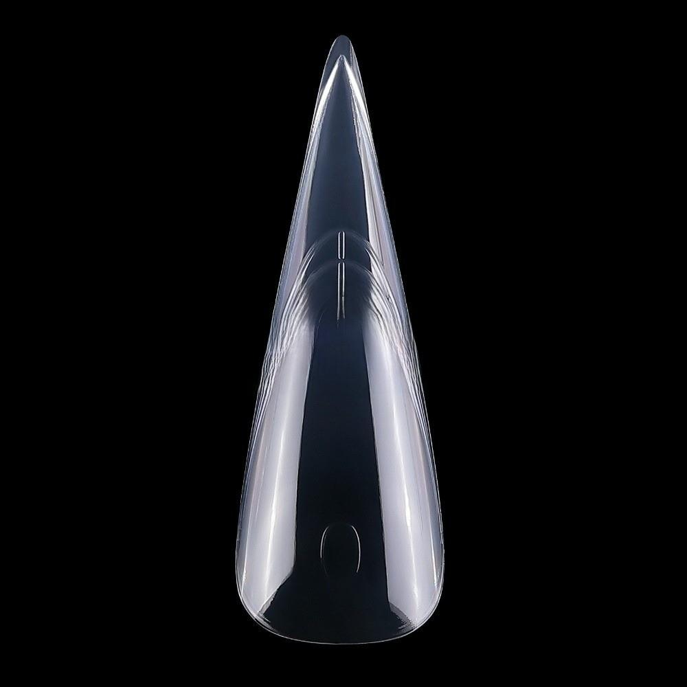150Pcs Transparent Full Cover Nail Tips 15 Sizes Space Nail Forms Sandwich Nail Forms  Home Salon