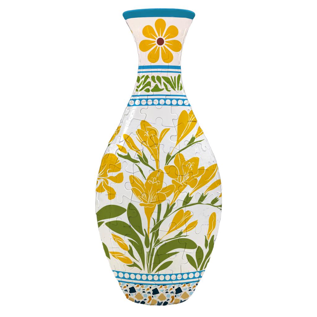 Non-Toxic Puzzle Flower Vase Panda 3D Porcelain Design Made Plastic Home Decoration And Flower Arrangement Housewarming Kids Toys Gifts