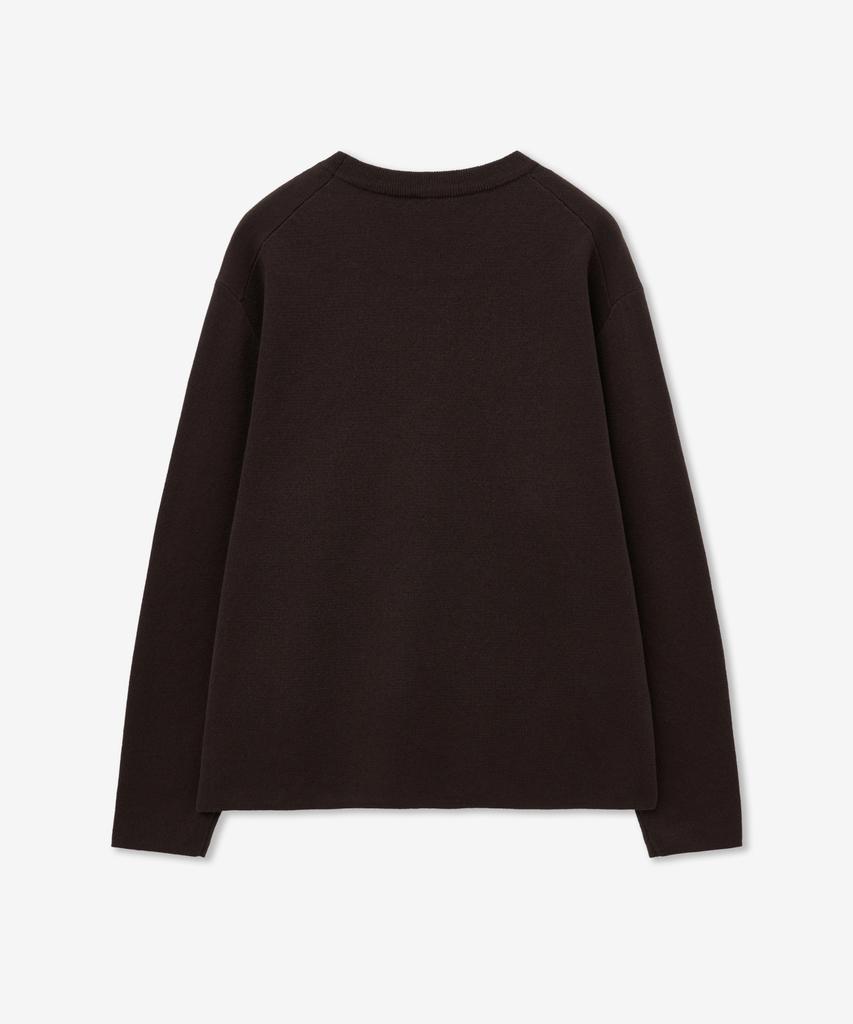 MINAV Compact Long Sleeve Knit [Dark Brown]