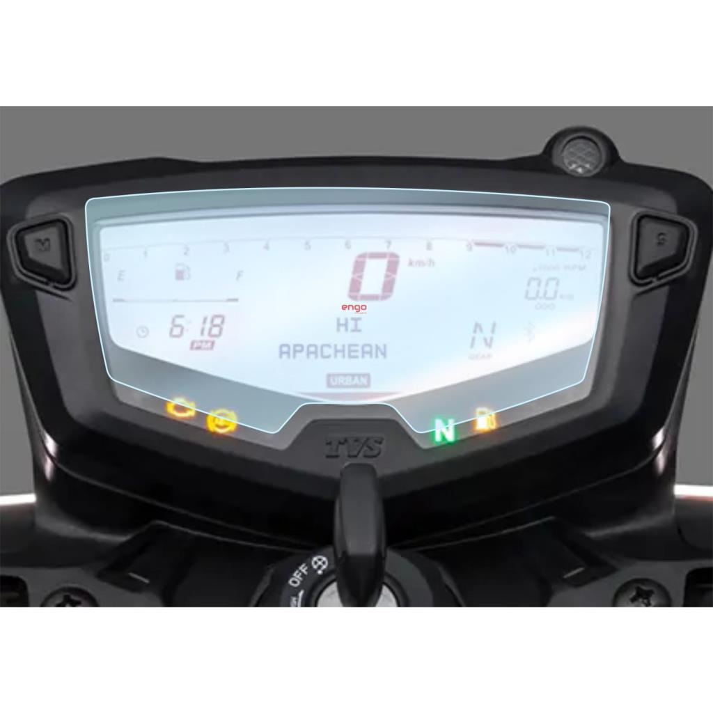 

Для TVS Apache RTR 200 Screen Protector Digital Display KM Screen чистий