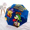 1pc Garfield's Halloween Adventure Automatic Opening and Closing Cartoon Umbrella - Lightweight 3-Fold Design, Suitable for Fans, Travel, Daily U