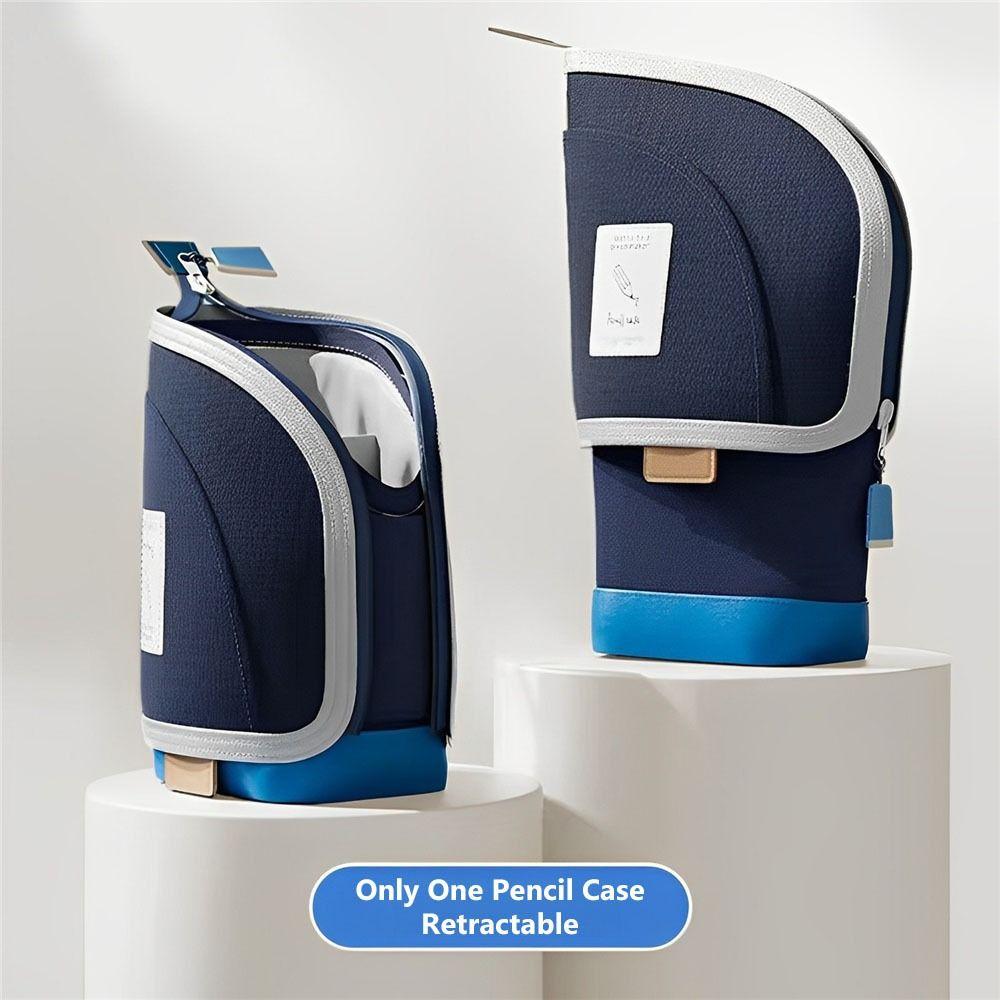 2-in-1 Retractable Pencil Bag Portable Student Pen Holder Stationery Storage Bag  School Supplies