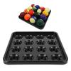 Black Pool Ball Tray 16 Holes Billiard Storage Tray Billiard Ball Plate  Pub Use