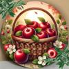 Generic Brand Red Apples White Flower Basket Decor Classic Metal Tin Sign Art For Restaurant Bar Cafe Wall Decoration