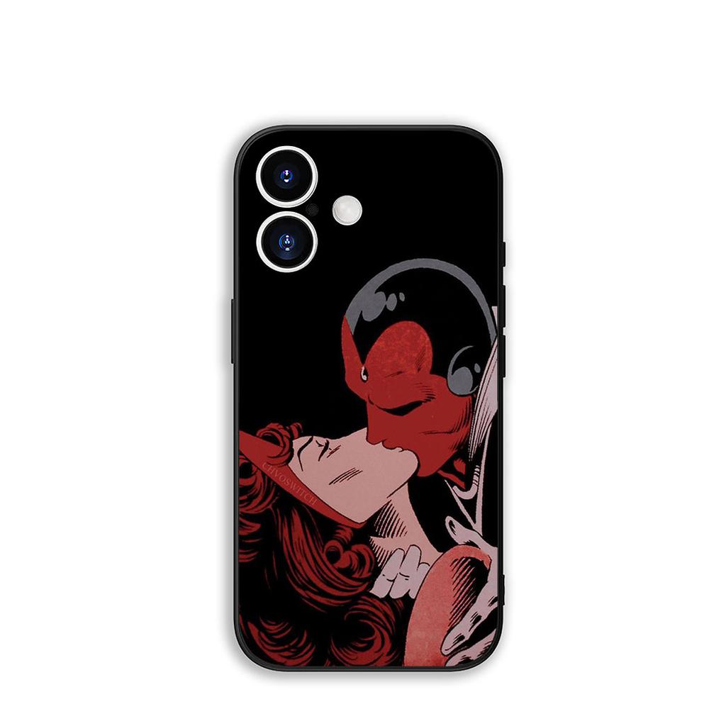 for Apple iPhone 17 16 11 Pro XS Max XR 6 7 8 Plus + 16E SE 2020 Air 5 SE2 Phone Cover Case M-Marvels Scarlet Witch Casing