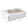 2 Pack White Cake Boxes with Transparent Windows Baked Goods Desserts Pastries Easy Transport Cake Packaging