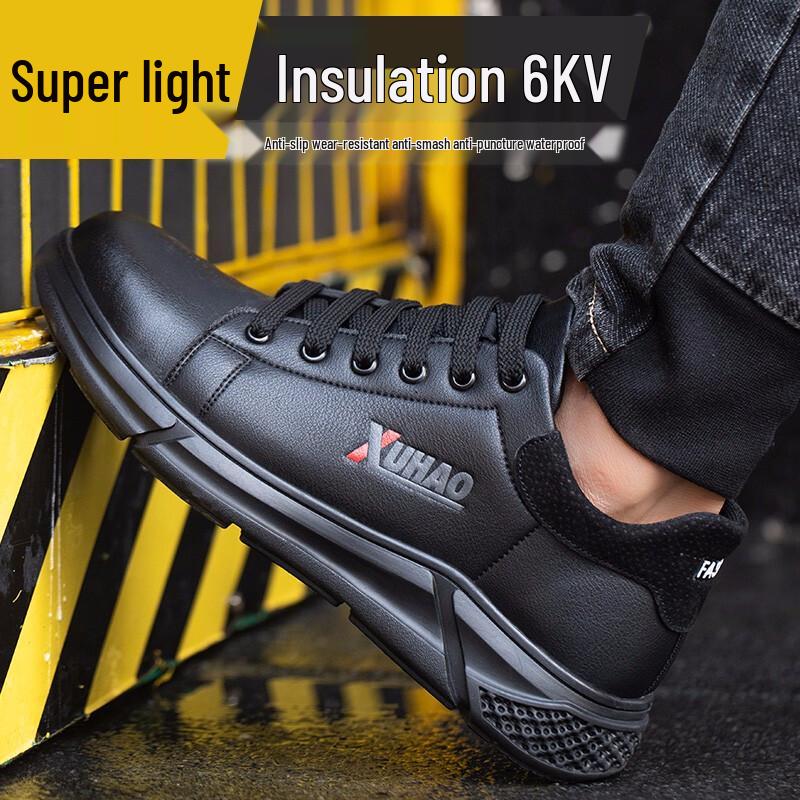 Xuhao Men s 252 Steel Toe Safety Work Shoes 43 чёрный