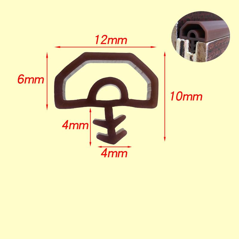 New Generation of Silicon Rubber Sealing Strips Crash Soundproof Door Thong Strip Door/ Window Sealed Slot Type Square Premium