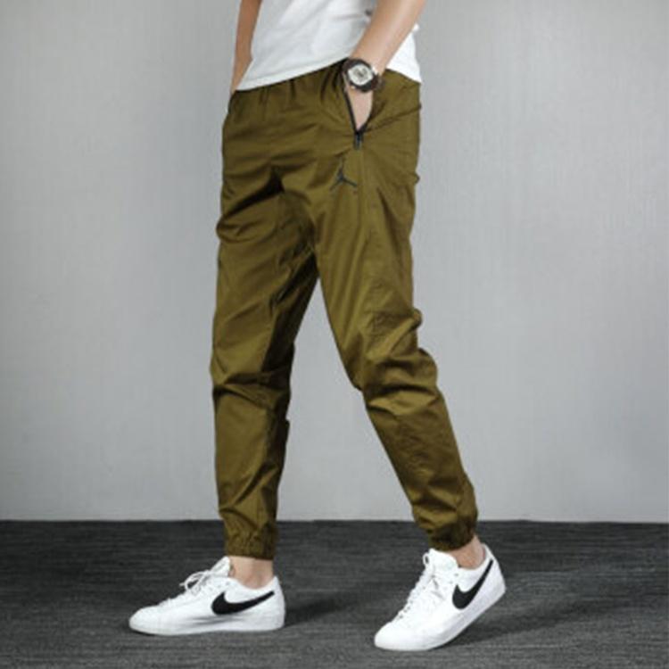 Air Jordan Jumpman Casual Woven Sports Pants Green Men's AV1841-368