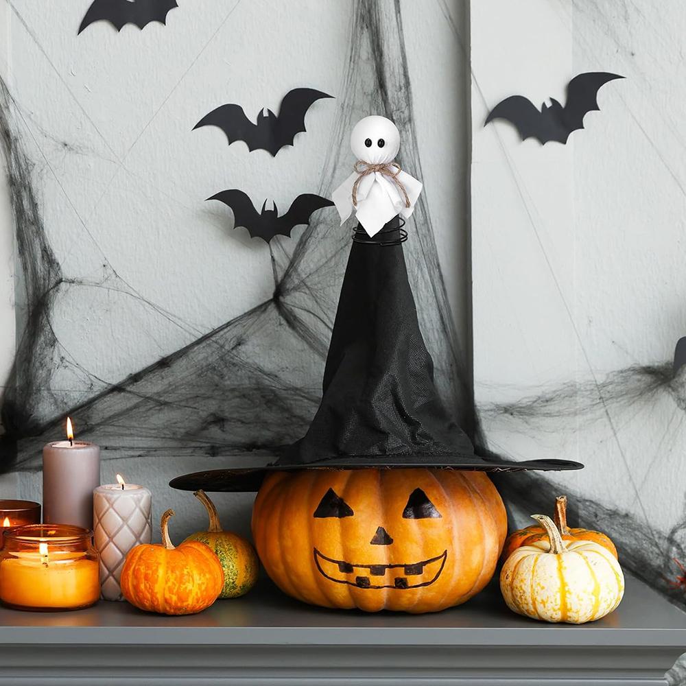 Realistic Artificial Crows Halloween Fake Bird Ghost Tree Top Decoration Halloween Party Props Horror Crow Decoration