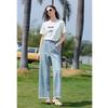 Jeans Larghi Corti con Bordo Grezzo Lavato da Donna Betu 2503T87