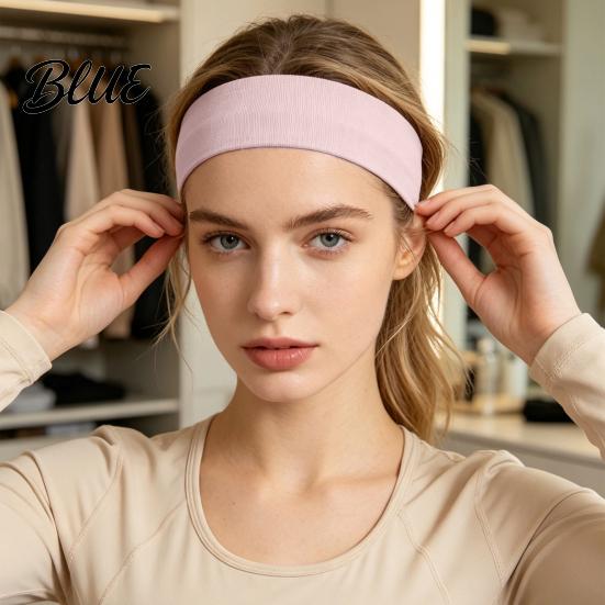 Elastic Sports Headband for Fitness Training Non-slip Men Women Breathable Yoga Headband Moisture Stretchy Ball Games Wicking Sweatband Running And
