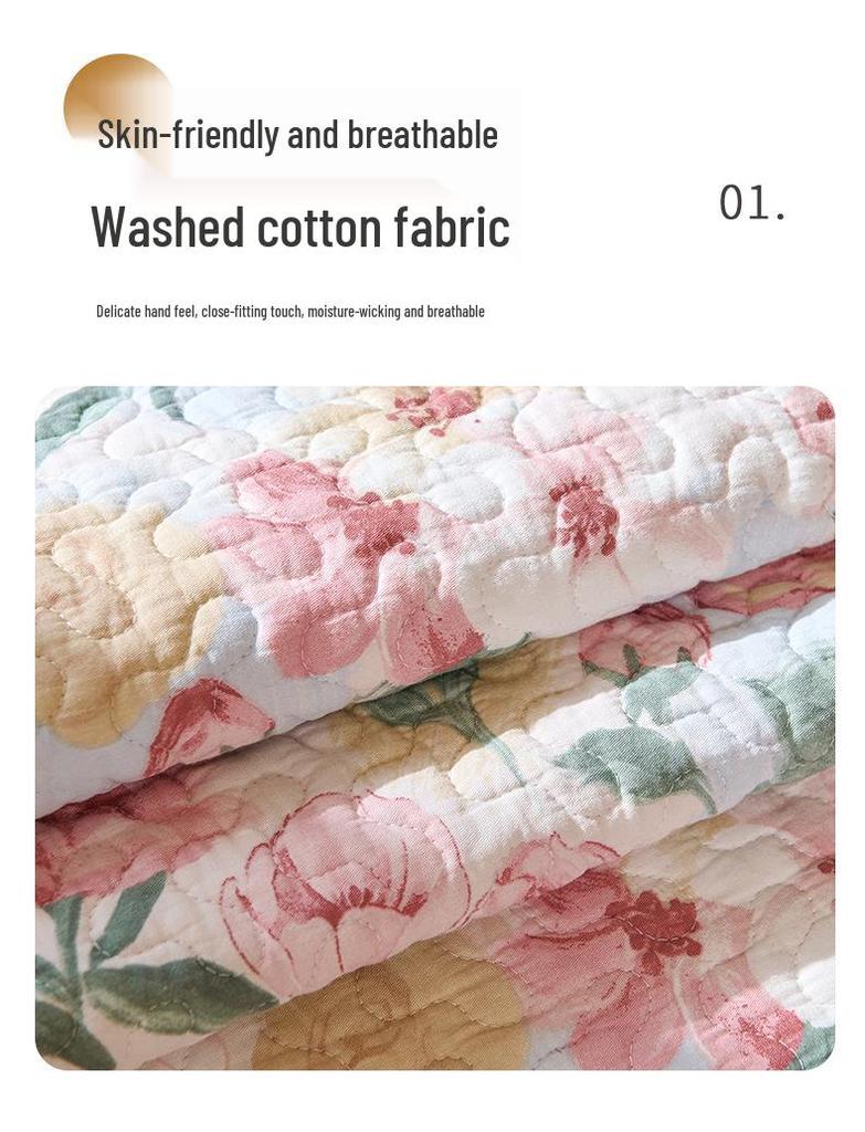 All-Cotton French Skirt-Edge Sofa Cushion, Year-Round Use, Rustic Non-Slip Pure Cotton Decor.