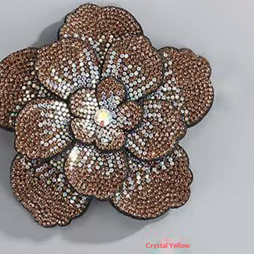 Factory Hot Sale Shoes Flower Three-layer Cloth Fabric Patch Flower Rhinestone Handmade DIY Clothing Bag Accessories