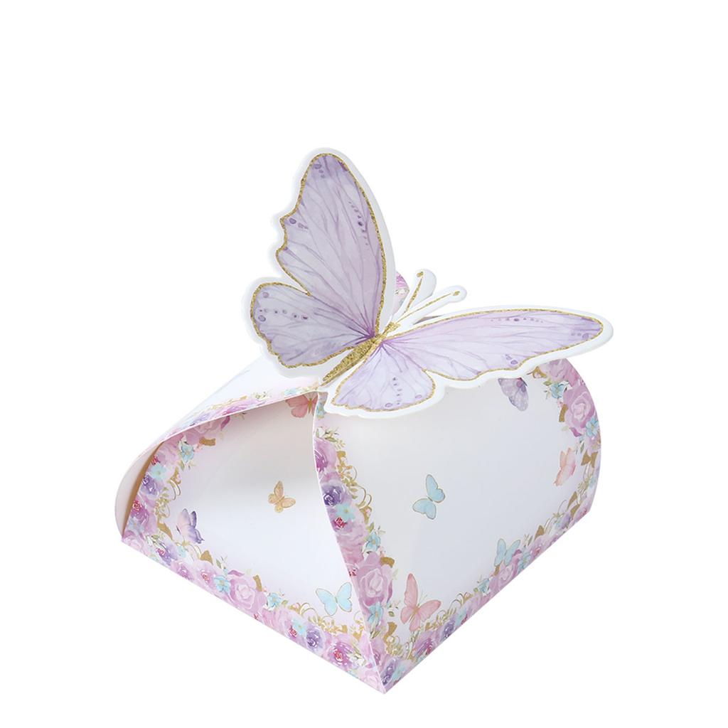 12pcs Butterfly Candy Boxes Gifts Packing Paper Boxes Birthday Party Decorations Girls Wedding Baby Shower Favors For Guest