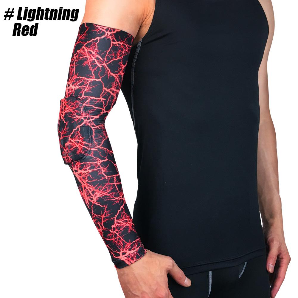 1Pcs Arm Elbow Forearm Sleeves for Workout,Honeycomb Crashproof Arm Elbow Pads for Youth Adult Sports Football Basketball Hiking