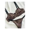 Icon Leopard Patterned Tulle Underwear Set