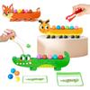 Çocuk Ahşap Hayvan Klips Boncukları Genişletme Oyunu Montessori Yapboz Mantıksal Düşünme Renk Algısı İnce Motor Becerileri Eğitimi