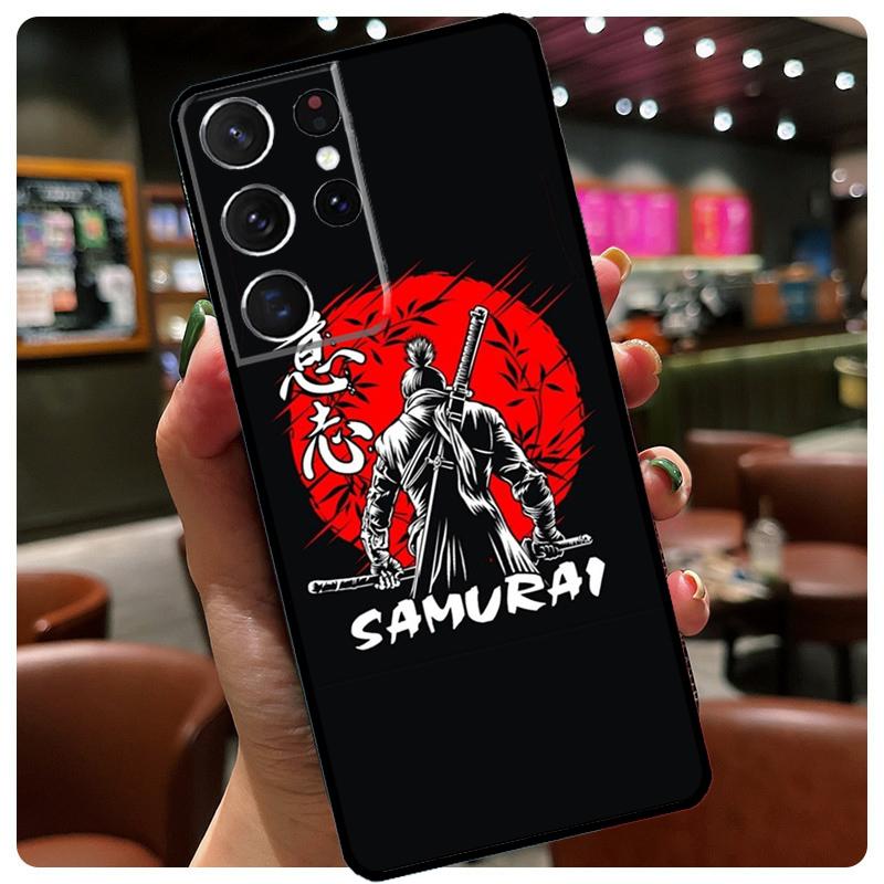 Samurai Japan Art Phone Case For Samsung Galaxy S25 Ultra S21 S22 S23 S24 Ultra S9 S10 Plus S24 S25 FE Cover