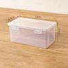 Plastic Pencil Case Buckled Stationery Box Waterproof Desktop Storage Box  Sundries