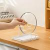 Durable Pot Cover Storage Rack Space-saving Iron Quick Drainage